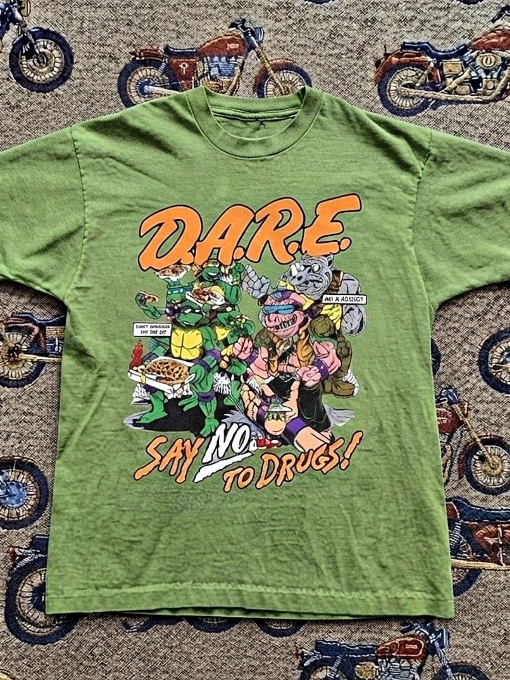 DARE Say No To Drugs Teenage Mutant Ninja Turtles Graphic T-Shirt Graphic Short